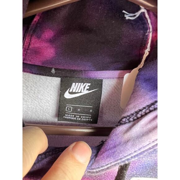 Nike Purple Galaxy hoodie sweatshirt Size Large - Picture 4 of 5